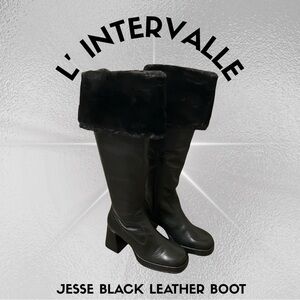 L'INTERVALLE Black Heeled Boots
